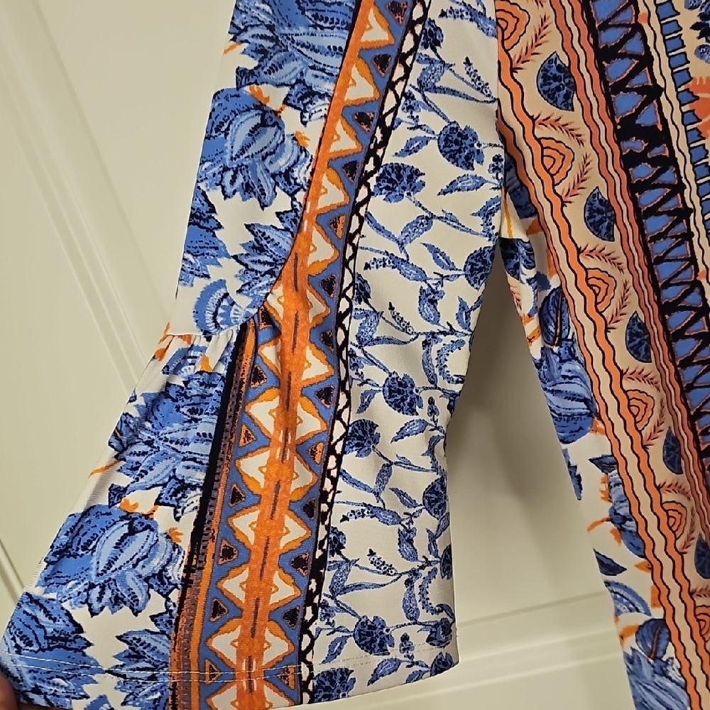 Alexandra + Oak Vibrant Floral Mini Dress Size S - Picture 5 of 7